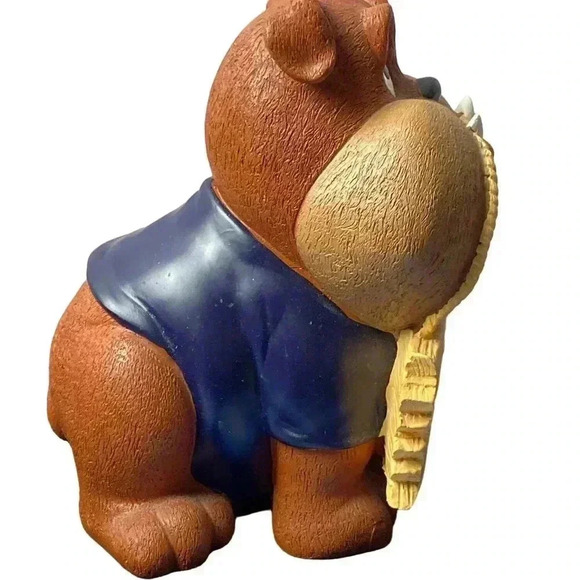 MLB TAMPA BAY RAYS BULLDOG BEWARE OF RAYS FANS 8” STATUTE AND COASTERS - Picture 4 of 9